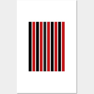 São Paulo Classic Red and Black Stripes Posters and Art